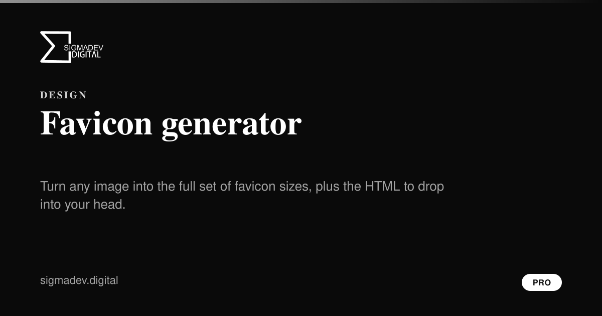 Preview of Favicon generator